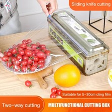 Cling Film Dispenser Holder Cutter Food Wrap Kitchen Foil Food Plastic Wrap Tool