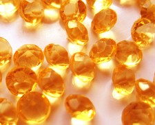 Yellow gold Wedding/Party Table Gems/Confetti/Decoration Crystal 4.5mm 1/3 Carat