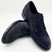 PAUL SMITH DEEP NAVY FORMAL LEATHER / SUEDE SHOES NEW SZ:UK9 EU43 Made in Italy