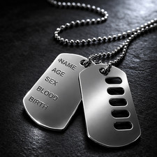 Military Dog Tags Necklace