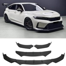 Gloss Black Front Bumper Lip Chin Splitter Spoiler For Honda Civic FN2 Type R 