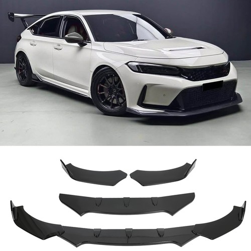 Gloss black front bumper - bumper, lip