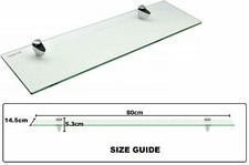 CLEAR GLASS WALL MOUNTED