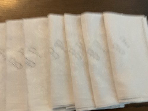 French white linen napkins - french,