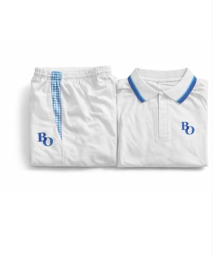 White sports kit trouser and - sports,