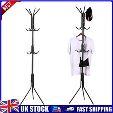 Heavy-Duty Black Metal Coat & Hat Rack Tree Stand with Multi Branch Space Saver✅