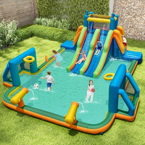 Inflatable bounce house - house, water