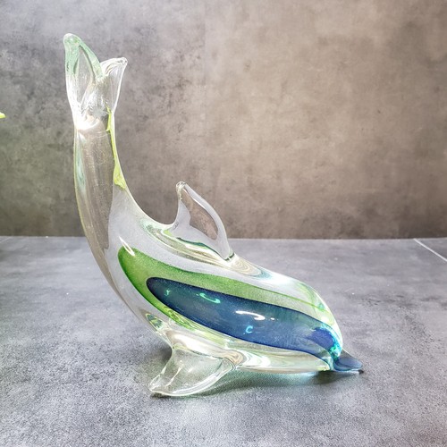 Murano dolphin art glass - dolphin,