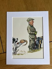 Bryn Parry Comic Country Shoot MOUNTED PRINT 10x8” Gift The Professional Dogs