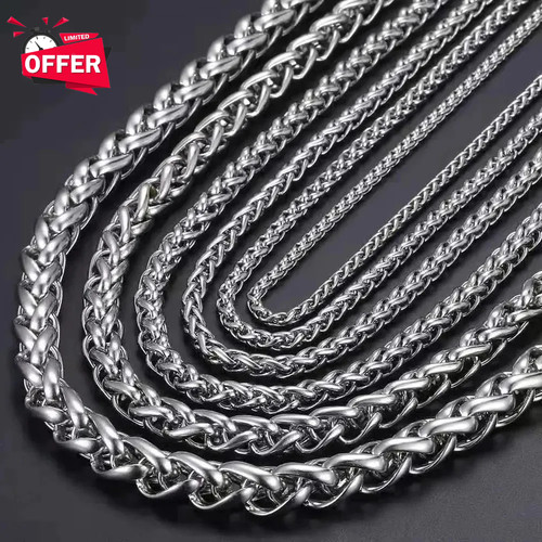 Mens boy curb chain necklace - boy,