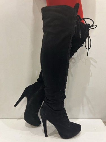 Bershka black suede - bershka,