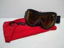 Vtg Carrera Focus Carbonflex Ultrasight  Ski Snowboard Black/Yellow Goggles