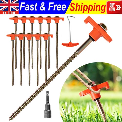 12x screw hard ground rock - screw-in,