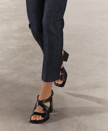 Zara leather heeled - heeled, sandals