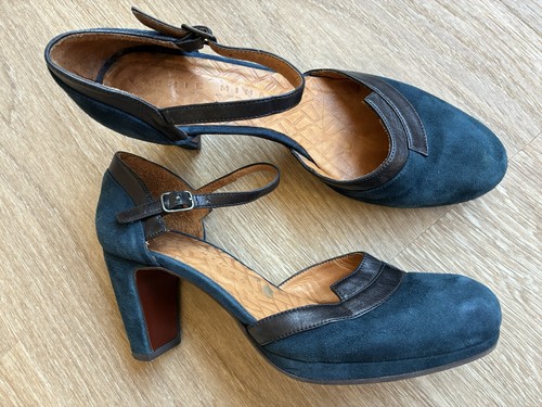 Chie mihara blue suede leather - suede,