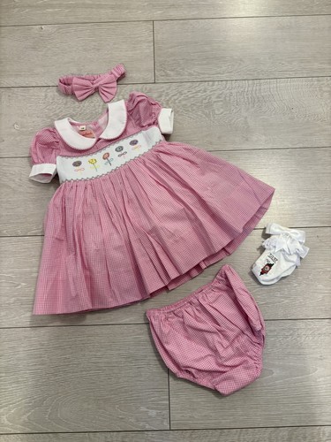 Smocked girls dress age - smocked, 12