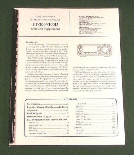 Yaesu 100 100d - yaesu, service