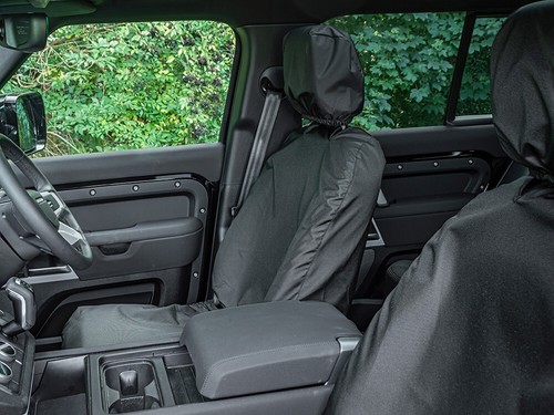 Front seat covers pair - seat, black