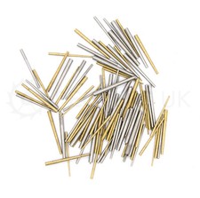 100 x Steel & Brass Clock tapered pins - Assorted mixed sizes - pin taper 