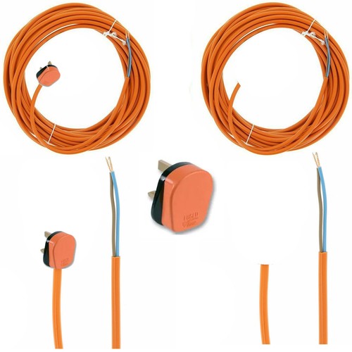 Mains cable orange flex - mains,