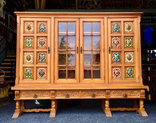 Antique large oak wooden - oak,