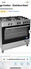 Bush dual 90cm cooker 5 gas