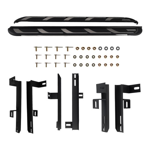 Aluminium side steps - aluminium, nerf