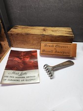 VINTAGE 1930S BISSELL CARPET SWEEPER BRUSH CLEANER EIN ORG BOX WITH PAPERWORK