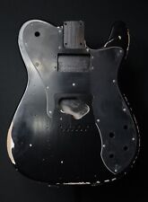 RGH | Tele Custom Style Body Black Alder / Alder, Nitro Aged / Relic + Pickg.