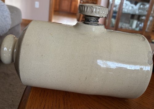 Vintage stoneware hot water - vintage,