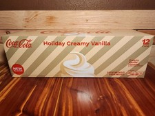 Coca Cola Holiday Creamy Vanilla Soda Pop, 12 Pack of 12oz Cans