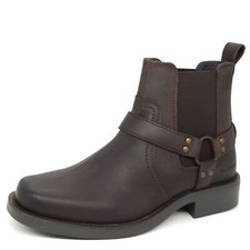 Mens Leather Western Ankle
