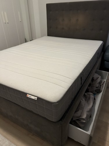 Duble bad frame with - with, storage
