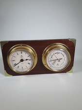 GB Barometer and Clock Wooden