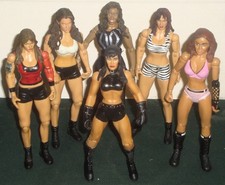 WWE WRESTLING FIGURE DIVAS JOBLOT BUNDLE LITA CHYNA VICTORIA MARIA SHARMELL