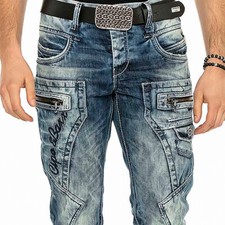 Cipo & Baxx NEWPORT Mens Jeans Denim Blue C-1178 all Sizes