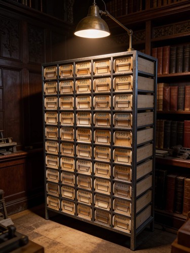 Industrial multi drawer wood