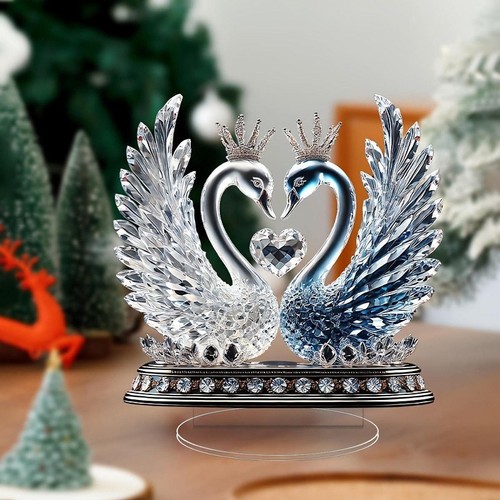 Swan couple statue - couple, creative
