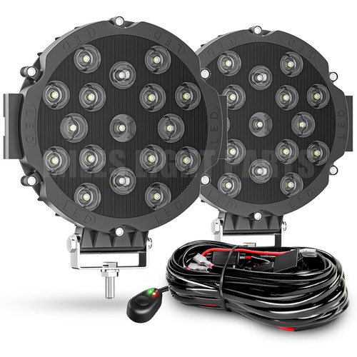 7inch round led work light - 2x,