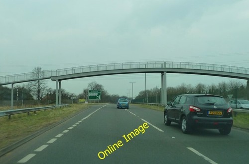 Photo 6x4 footbridge over - photo,