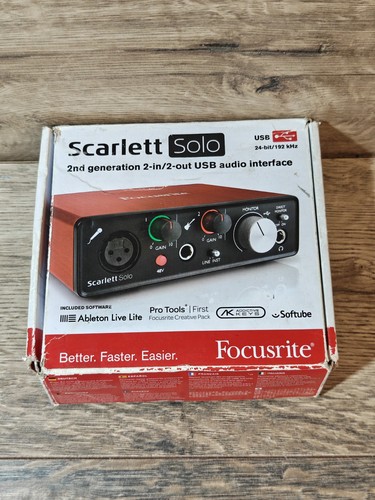 Focusrite scarlett solo - focusrite, 2nd