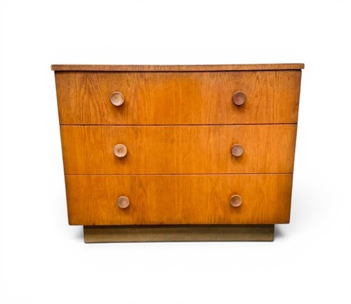 Retro honey oak chest - honey, of