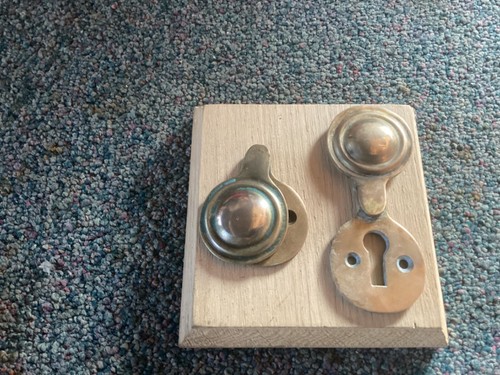 Reclaimed brass keyhole - reclaimed,