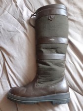 Barely Worn. Ladies Quality DUBARRY 'Galway' Waterproof Leather Boots EU38/UK5