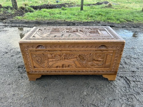 Vintage oriental camphor wood - vintage,