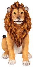 Large Lion Garden Ornament Home Decor Lifelike Figurine Statue Frostproof 39cm