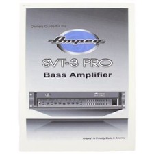 Ampeg SVT-3 pro Bass Amplifier Owner's Guide USA Stapled Color 