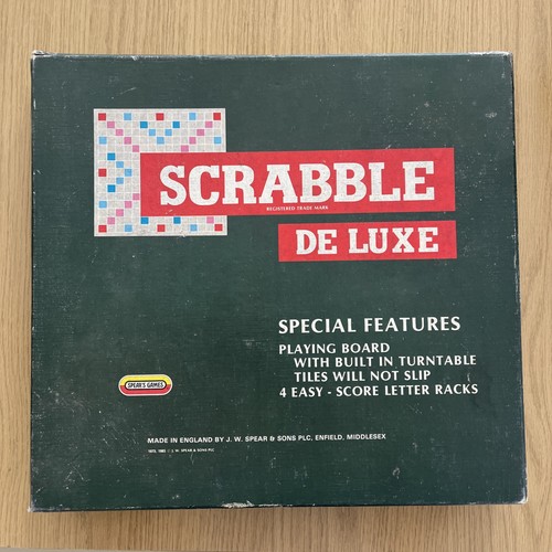 Scrabble deluxe board game - deluxe,
