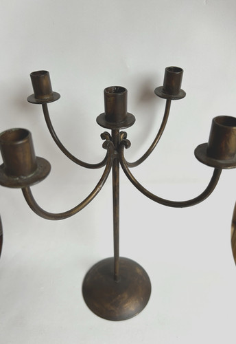 Metal candlestick candelabra - metal,