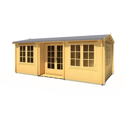 Elveden log cabin - x, 20